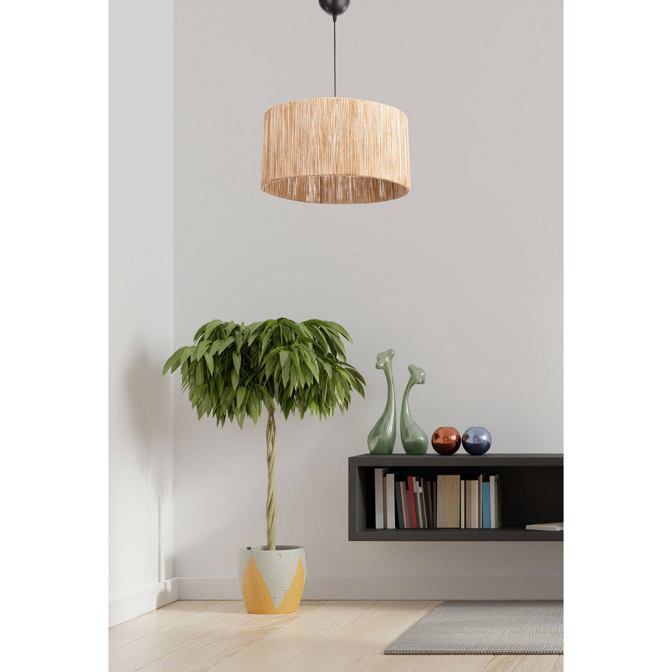 Opviq Suspension Cane naturelle - D.40x20x75 cm