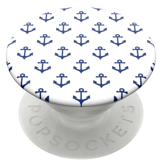 Popsockets greb til mobilenhed (anchors away white)