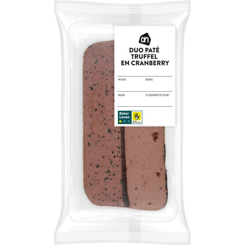 AH Duo paté truffel en cranberry