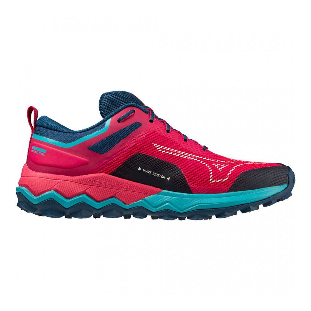 Mizuno WAVE IBUKI 4 - Chaussures trail Femme jazzy/bluebird/blueopal