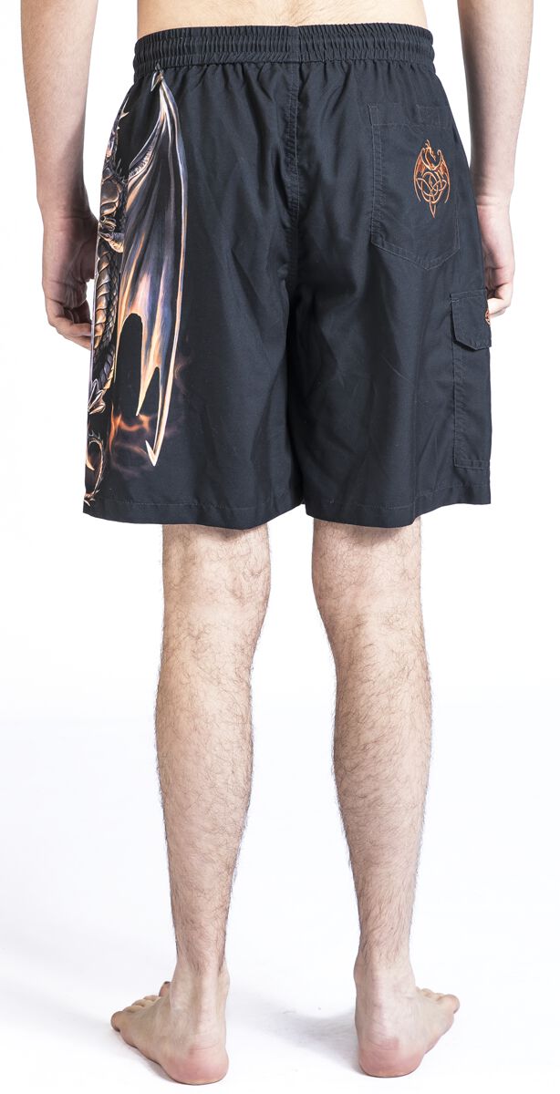 Gothicana X Anne Stokes - Swim Shorts | Gothicana by EMP Short