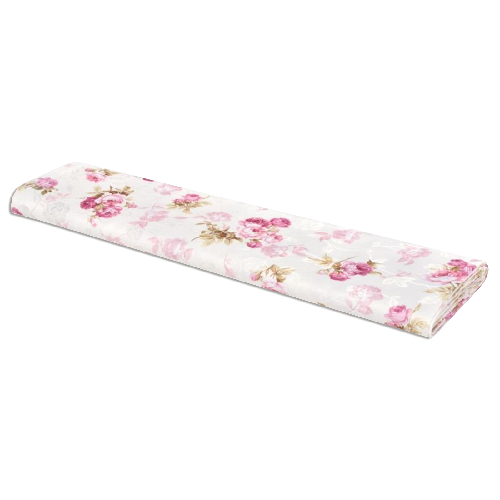 Stoff - weiß-rosa - Rosen - 140 cm breit