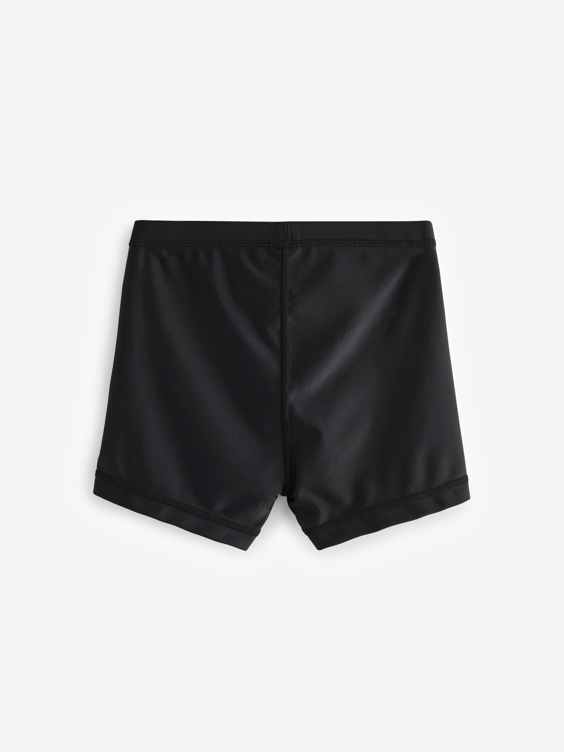 Zwart - Stretch zwemshorts (3-16 jr)