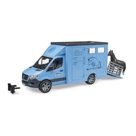 BRUDER® MB Sprinter Tiertransporter mit 1 Pferd
