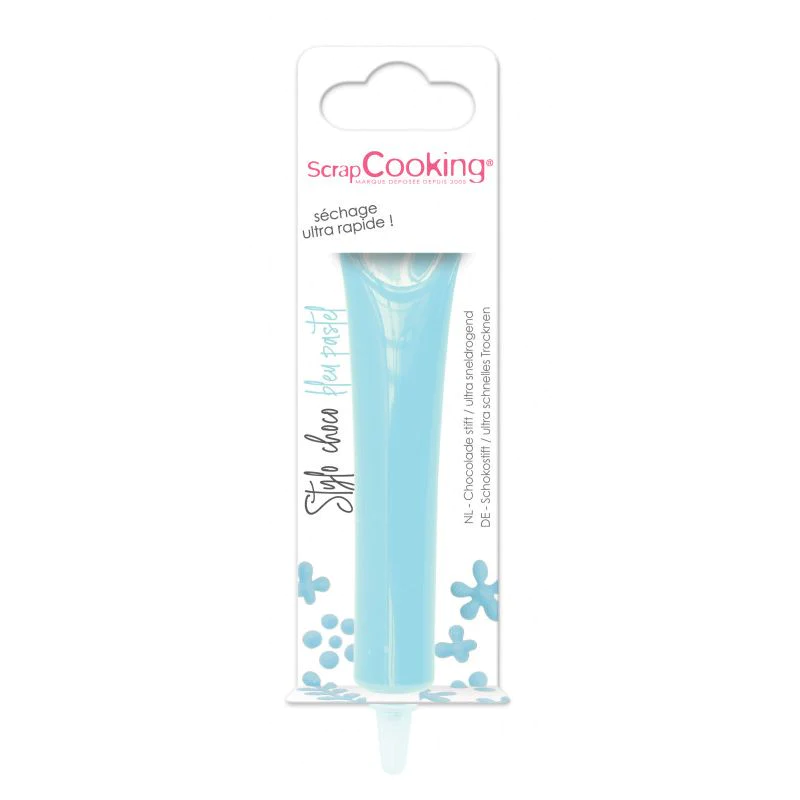 Stylo goût chocolat bleu ciel 25g Scrapcooking