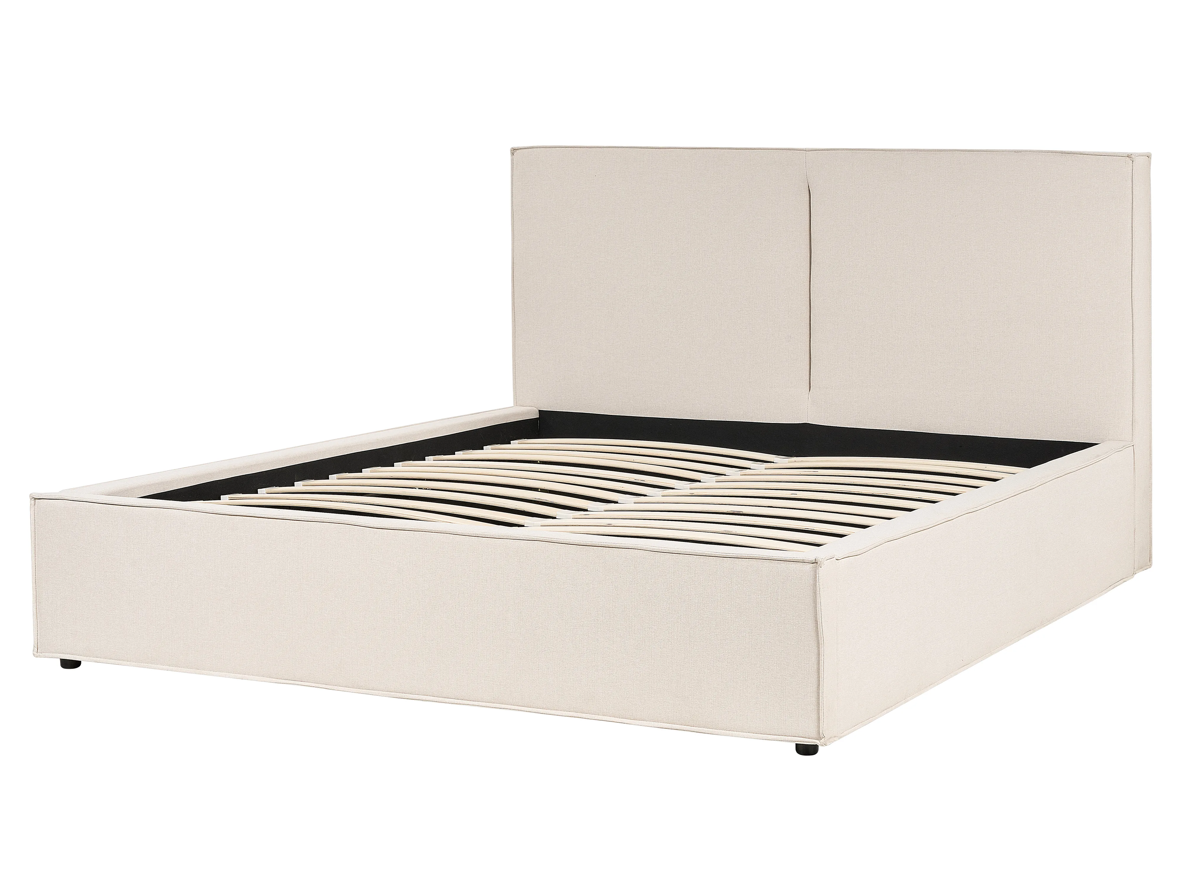 Bed met opbergruimte Stof MOISSAC 160 x 200 cm Beige