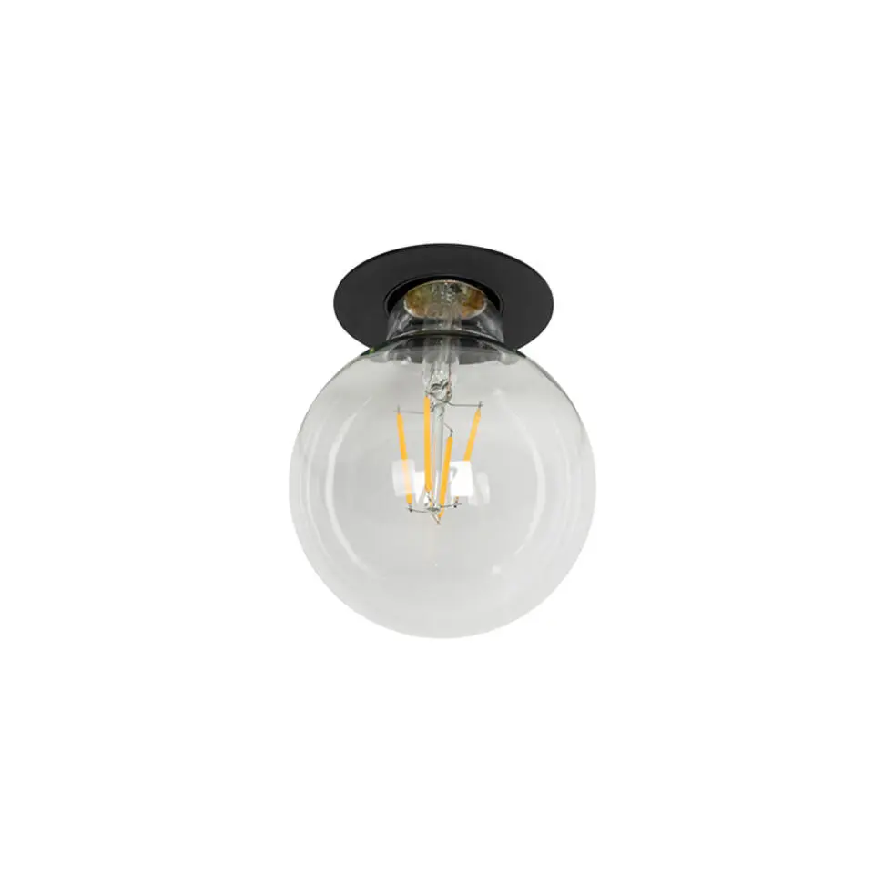 Qazqa inbouwspots insight zwart e27
