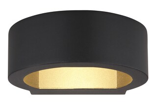 GLOBO LED Außenwandleuchte Slice I 16x5,5 cm schwarz