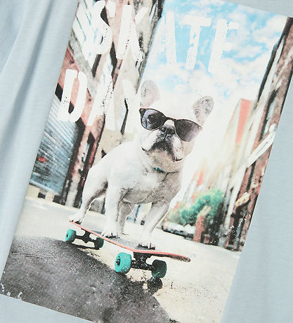Name It T-Shirt - NkmVoto - Himmlisch Blue/Skate Tag