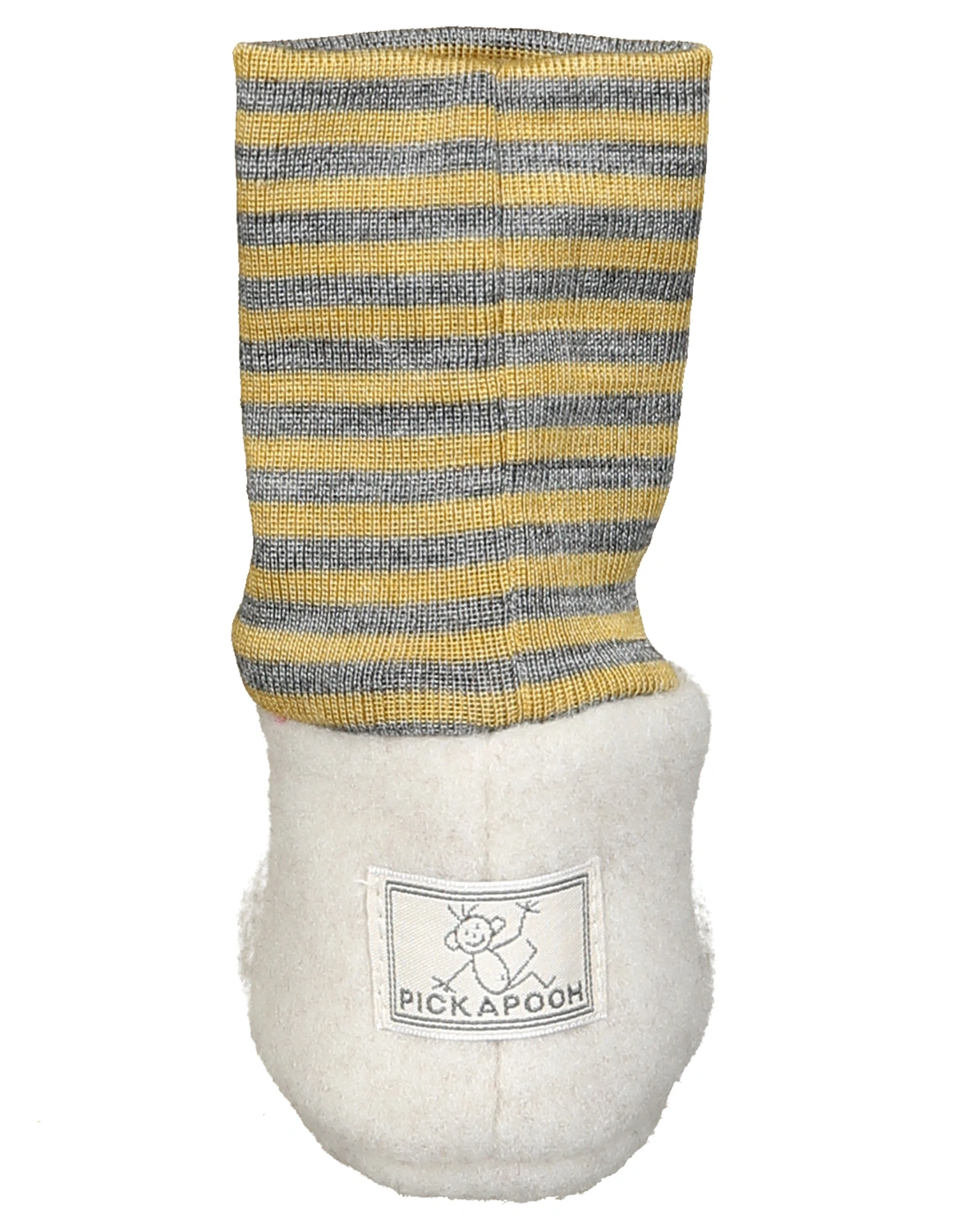 Wollfleece-Babyschuhe SOX in natur melange