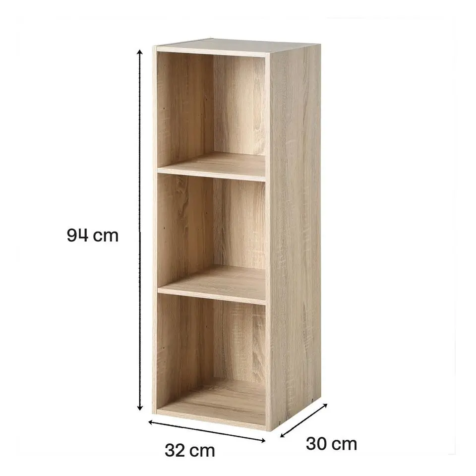 CALICOSY - Opbergplank - Licht hout - 92.5x31.7x29.5 cm