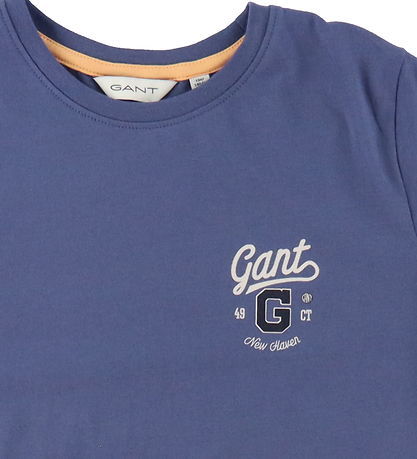 GANT T-Shirt - Grafik - verwaschen Blue