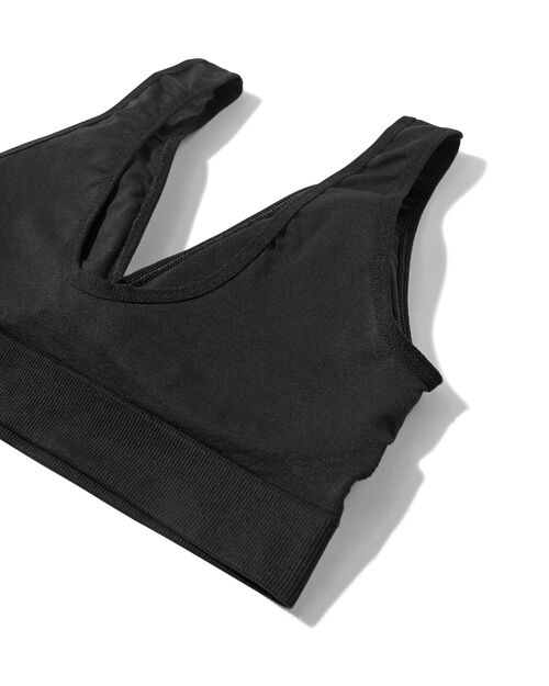 brassière préformée sans couture sans armatures noir