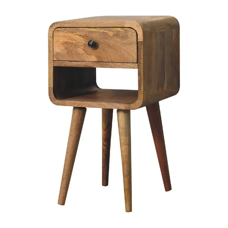 Artisan Furniture Massief Houten Eiken Curve Nachtkastje