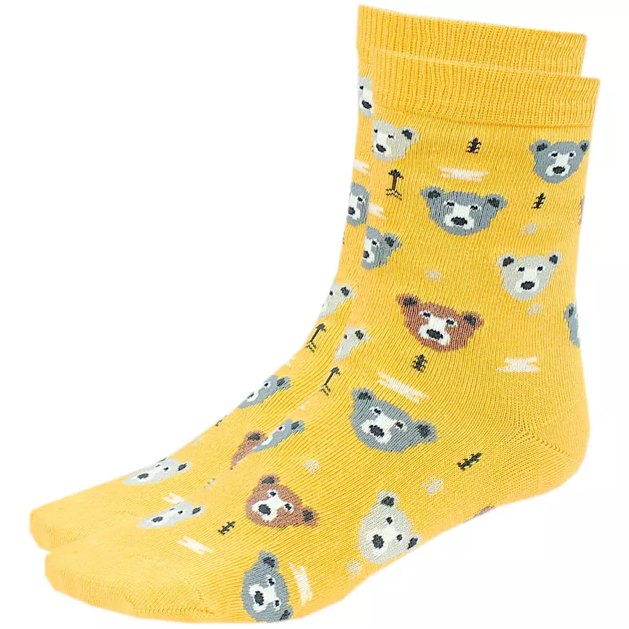 TupTam Kinder Socken Mädchen Jungen Bunt Gemustert 6er Pack grüngelb