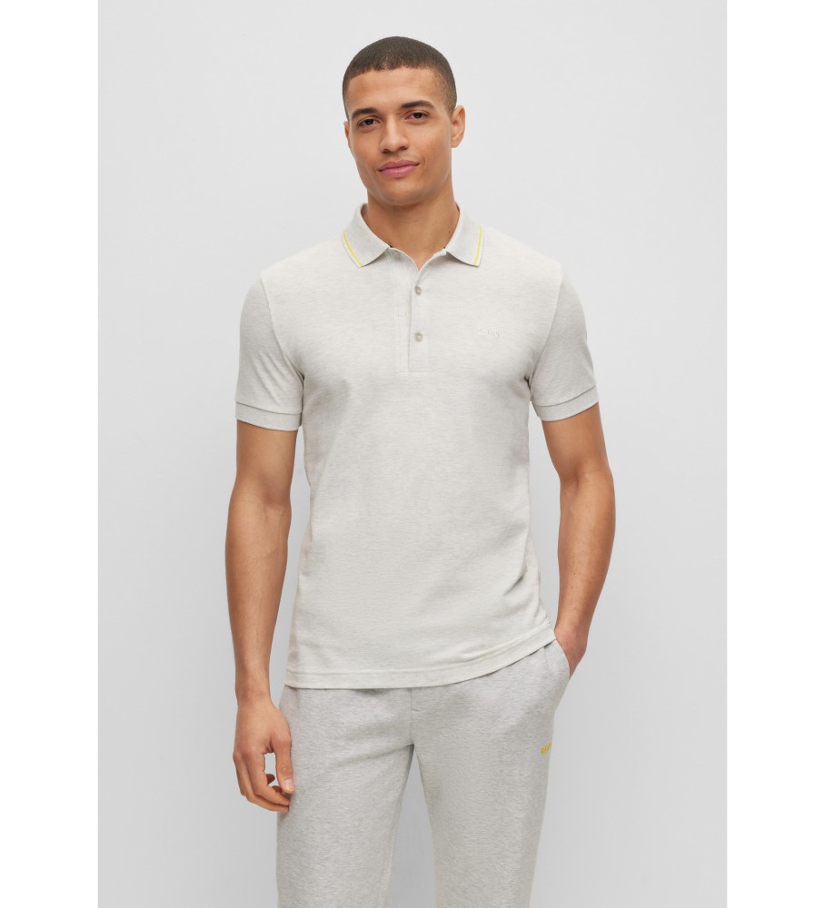 BOSS Polo Paule4 cinza