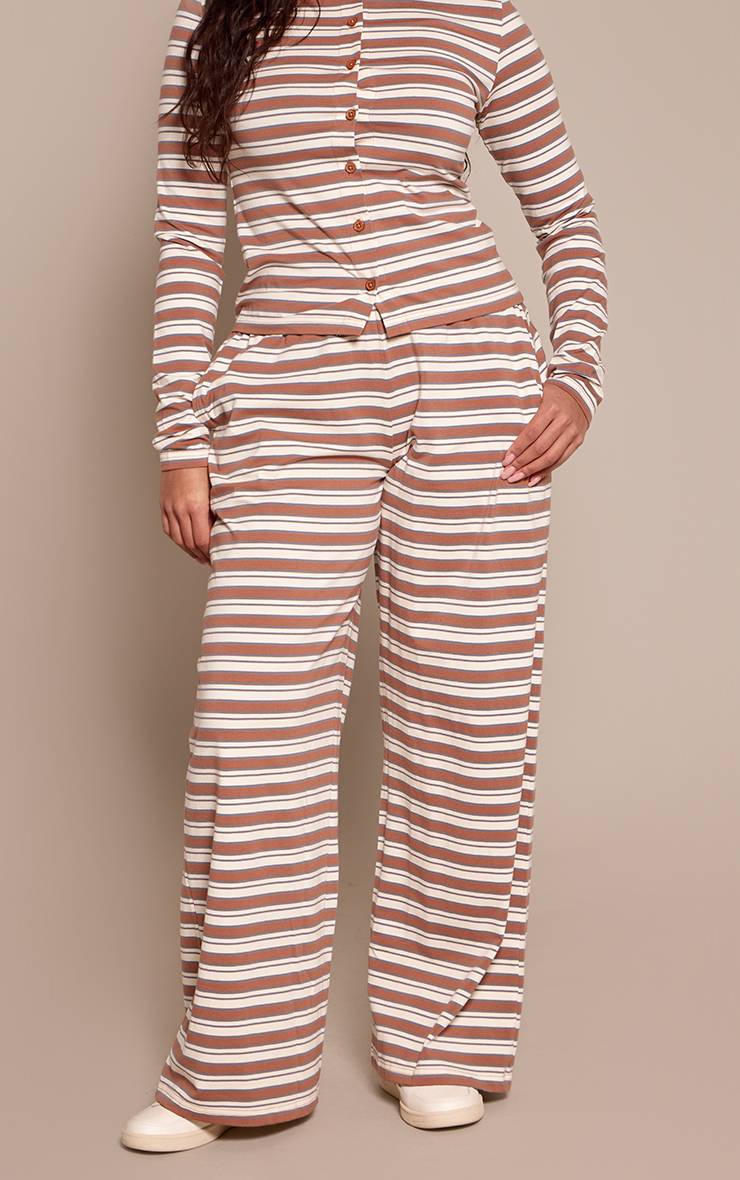Chocolat Pantalon Droit Sculptant