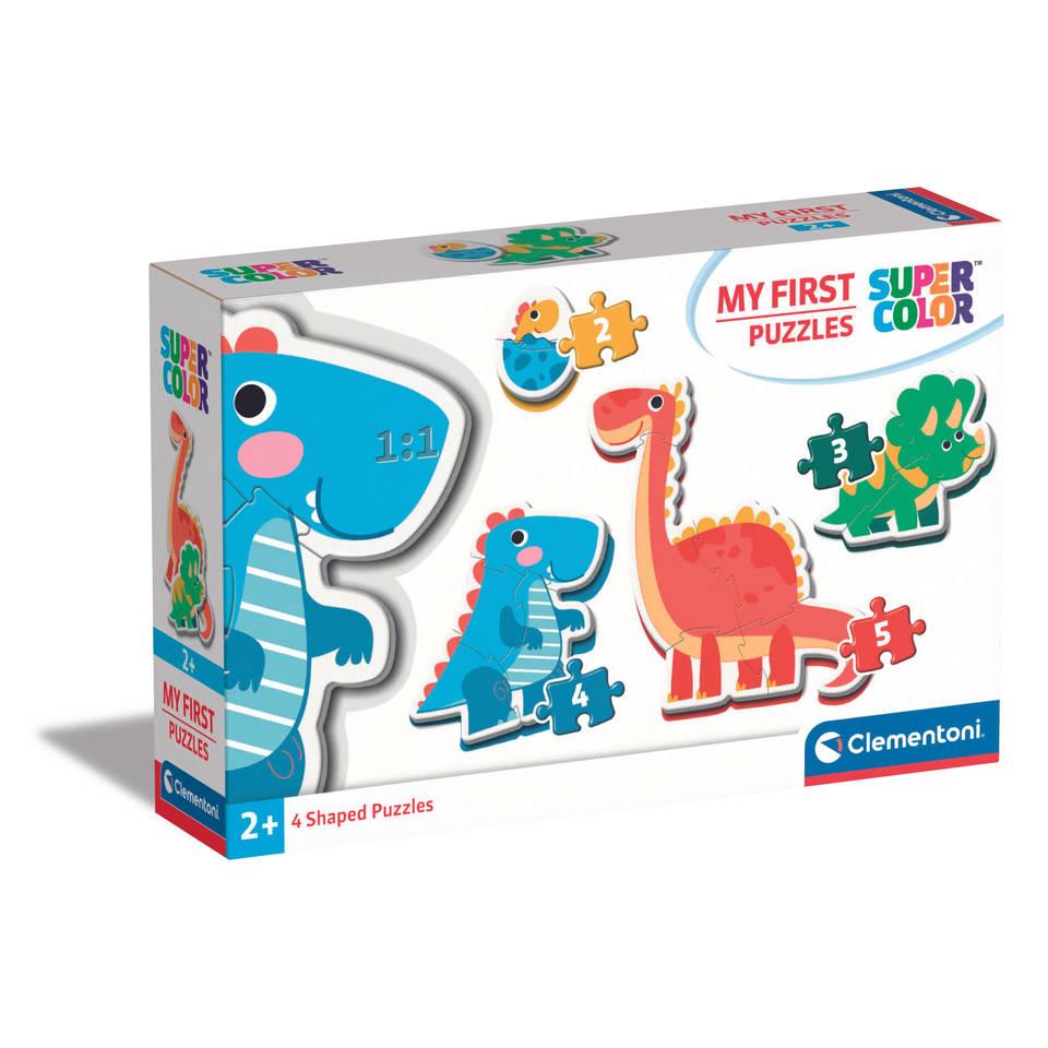 Clementoni puzzelset mijn eerste dinosaurussen - 2 + 3 + 4 + 5 stukjes