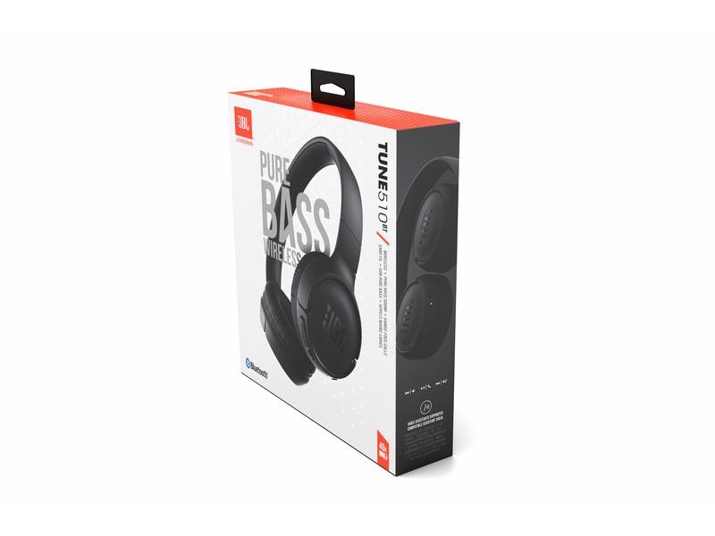 JBL Wireless On-Ear-Kopfhörer TUNE 510 BT Schwarz Kabelloser On-Ear-Kopfhörer