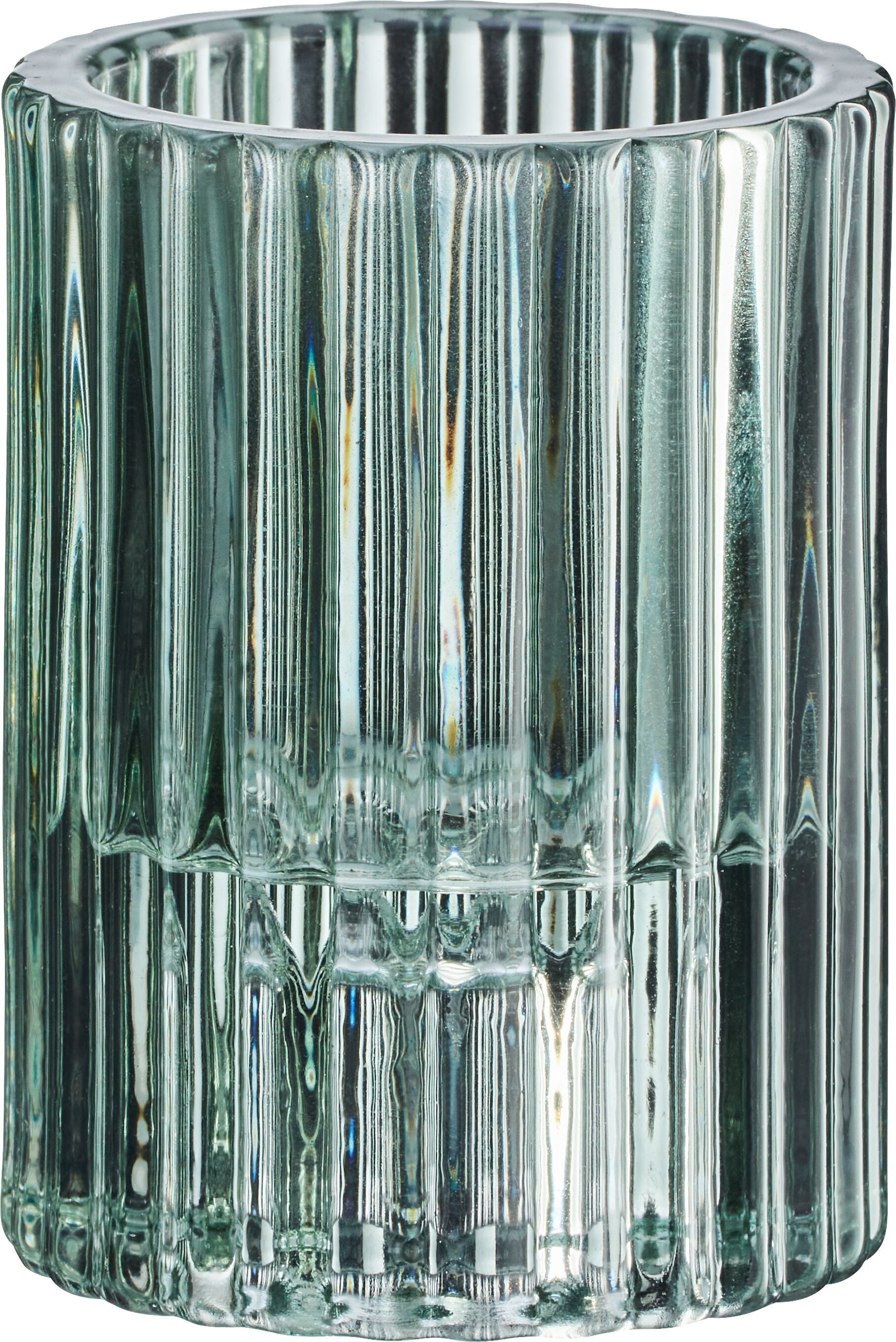 RAFFI Windlicht - Petrol / H: 8.0 cm