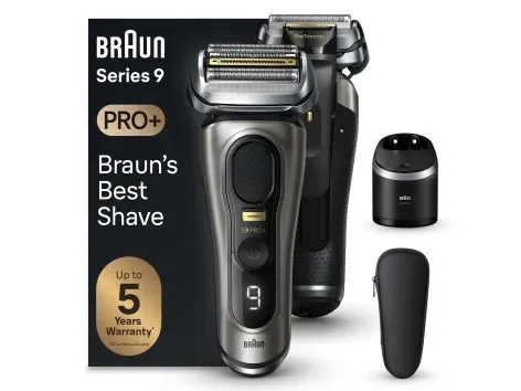 Braun Series 9 Pro  9565cc Wet & Dry, Folie shaver, Metallic, Batteri, Lithium-Ion (Li-Ion), 60 min., Kasse
