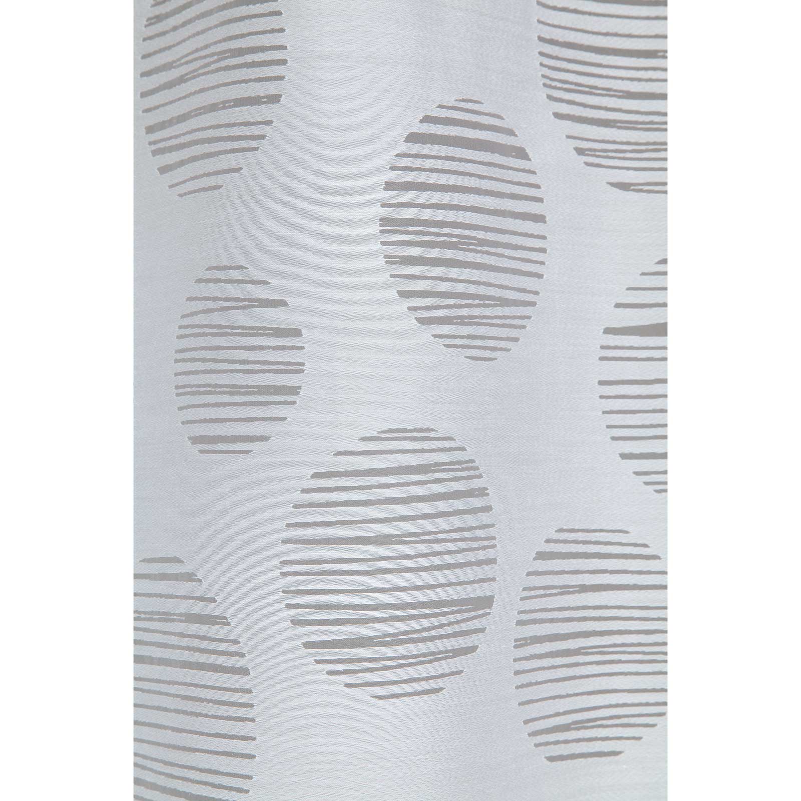 Ösenpanneaux - weiß - Kreise - 135x45 cm