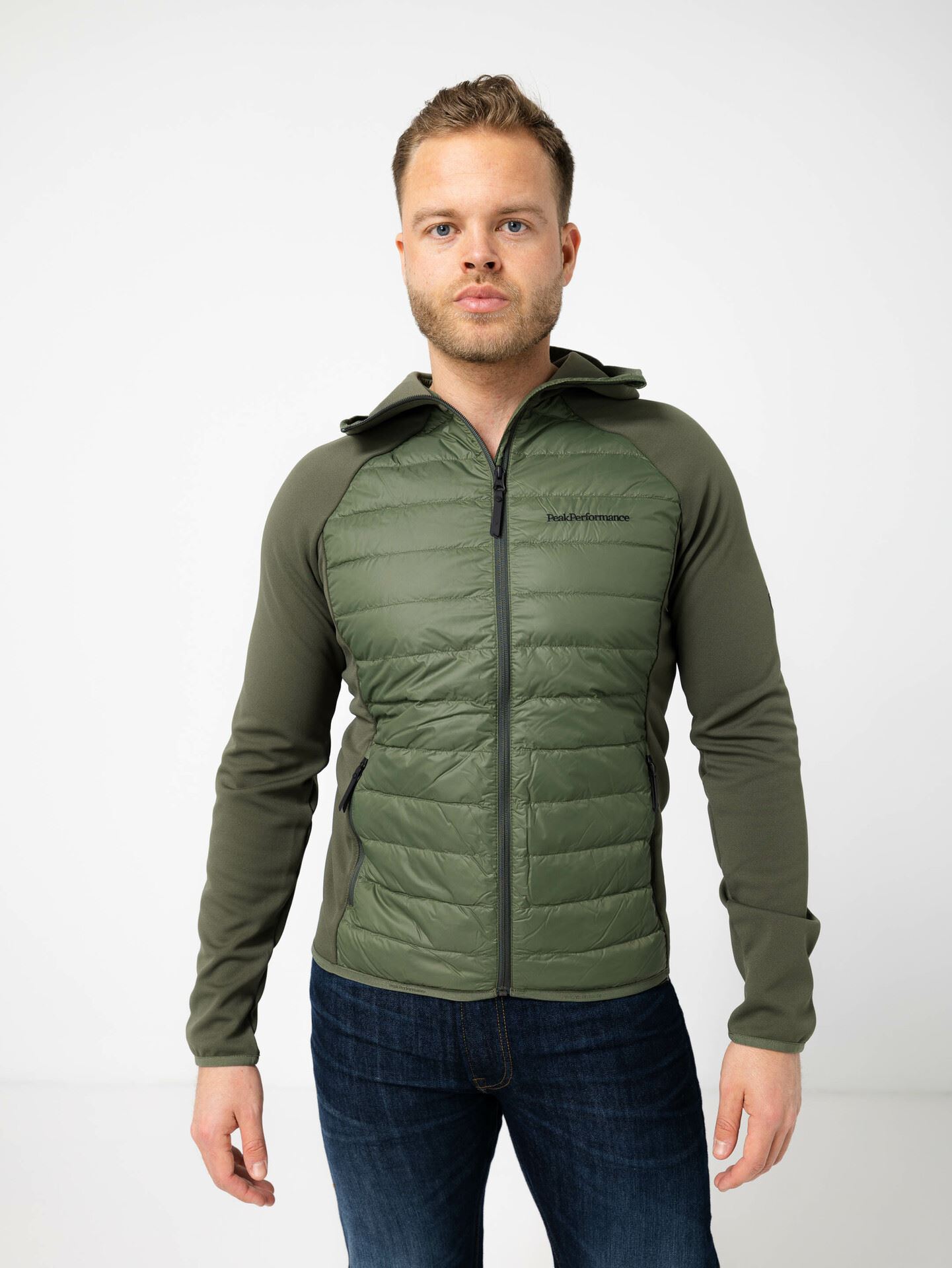 Down Hybrid Hood Jacket