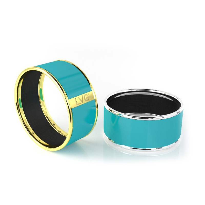 Legend Vogue - Bracelet Bangle Or Jaune Pure LVG Vert Agate