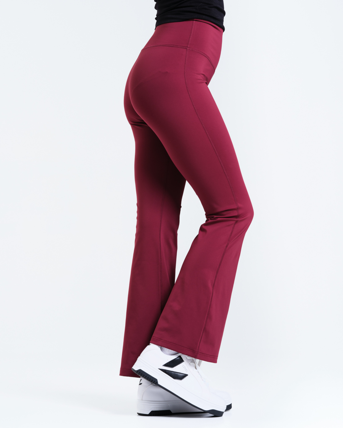 LEVITY Lotus Flare Pants Burgundy