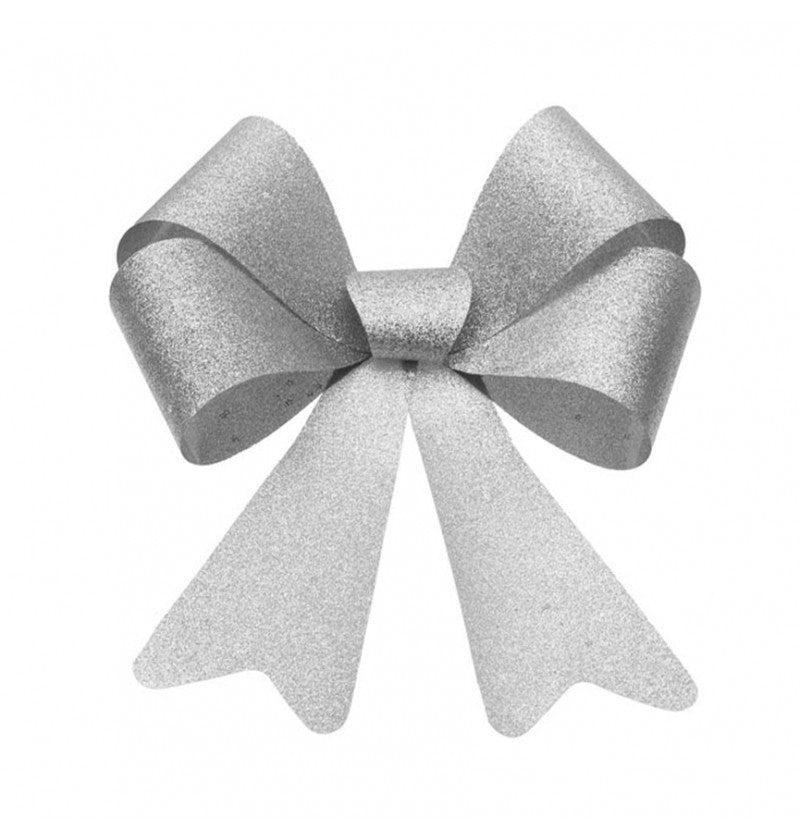 Zilveren Strik Glitter 51cm