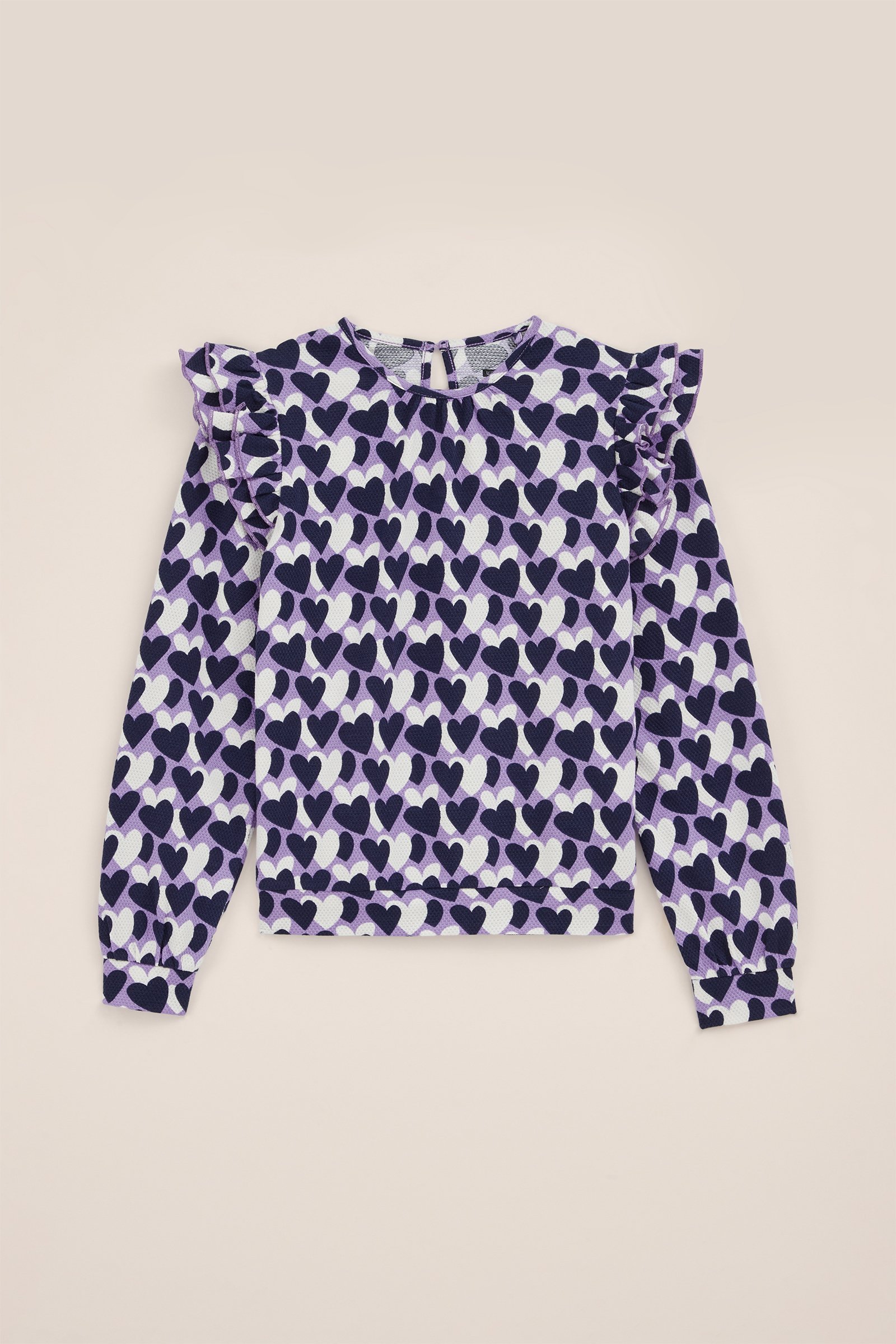 Meisjes T-shirt met dessin WE Fashion Lichtpaars