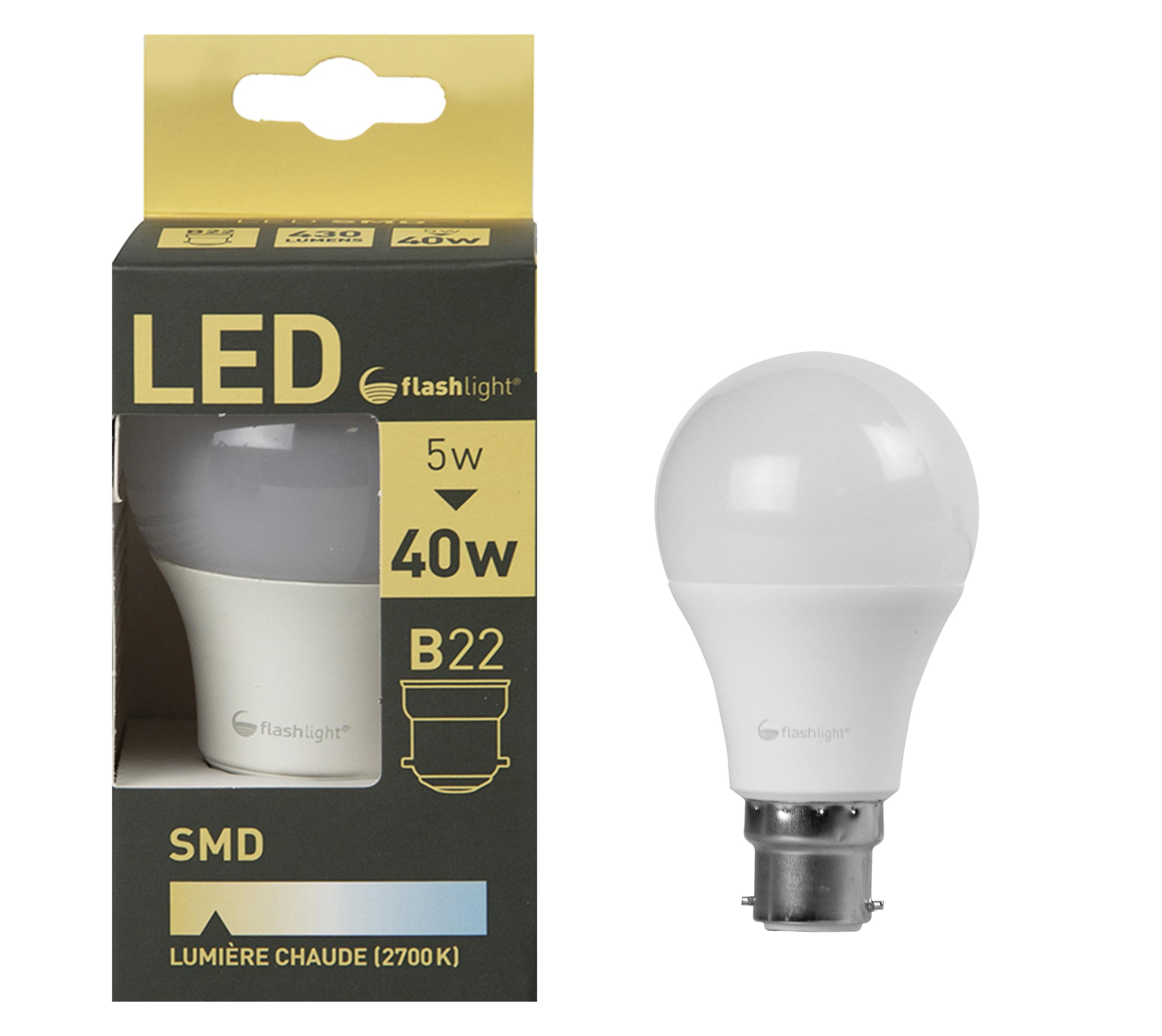 AMPOULE LED A60 B22 5W