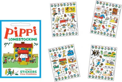 Barbo Toys Pippi Langstrømpe Klistremerker Villa Villekulla 140 Stk