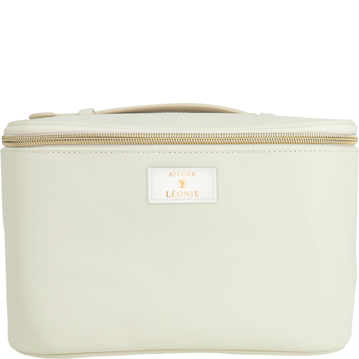Vanity de voyage simili cuir - Beige