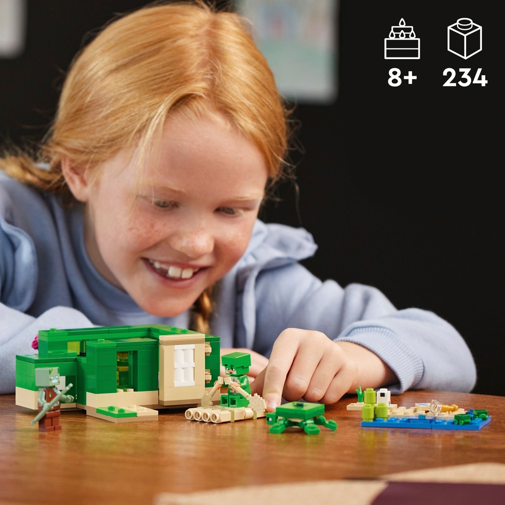 LEGO Minecraft 21254 Das Schildkrötenstrandhaus-Spielset