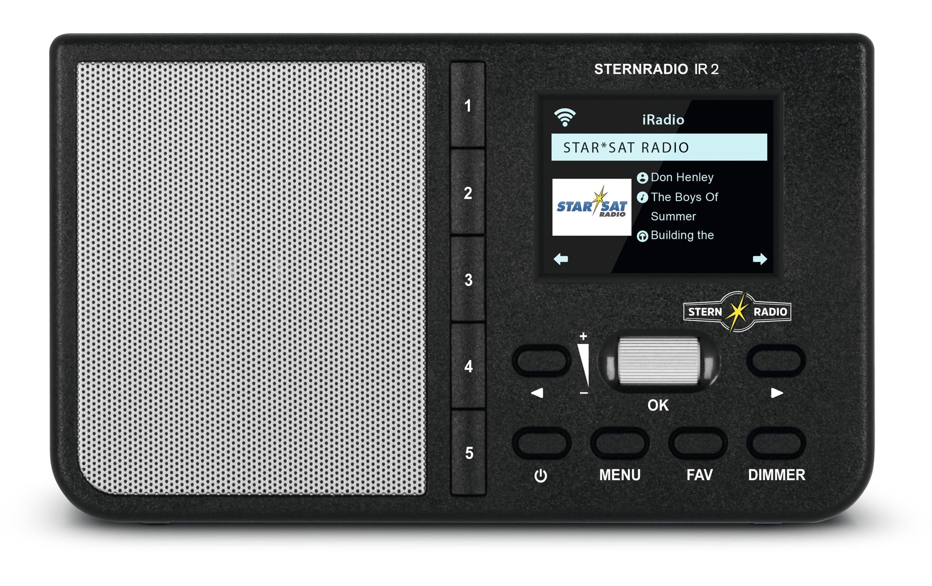 Internet Radio SternRadio IR 2 SchwarzKompaktes Internetradio mit WLAN