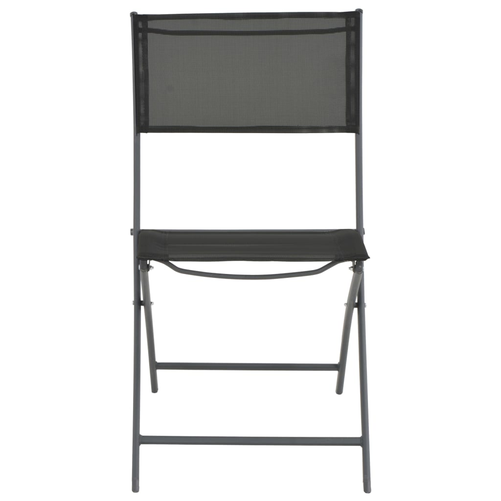 Mobilier de salle à manger d'extérieur 5 pièces acier