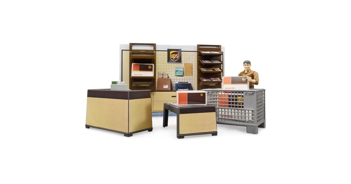 bruderbworld UPS Parcel Shop Speelfiguur  (62250)