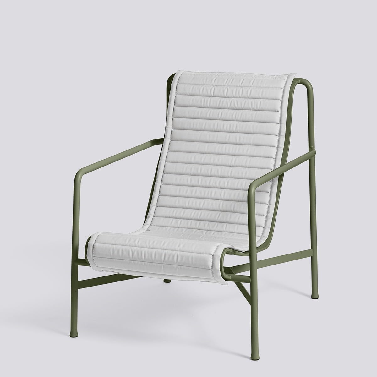 HAY - Palissade Quilted Cushion für Lounge Chair High, anthrazit