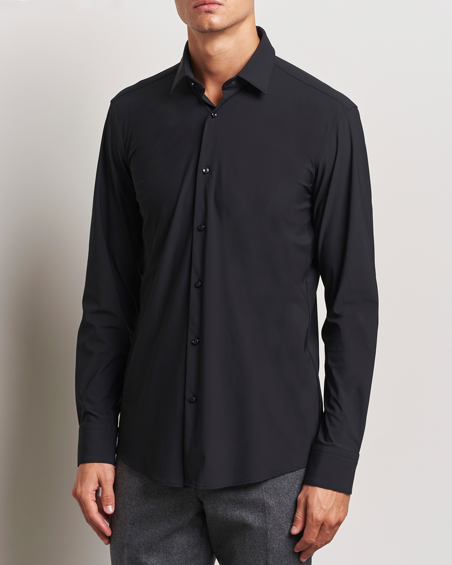 BOSS BLACK Hank 4-Way Stretch Shirt Black