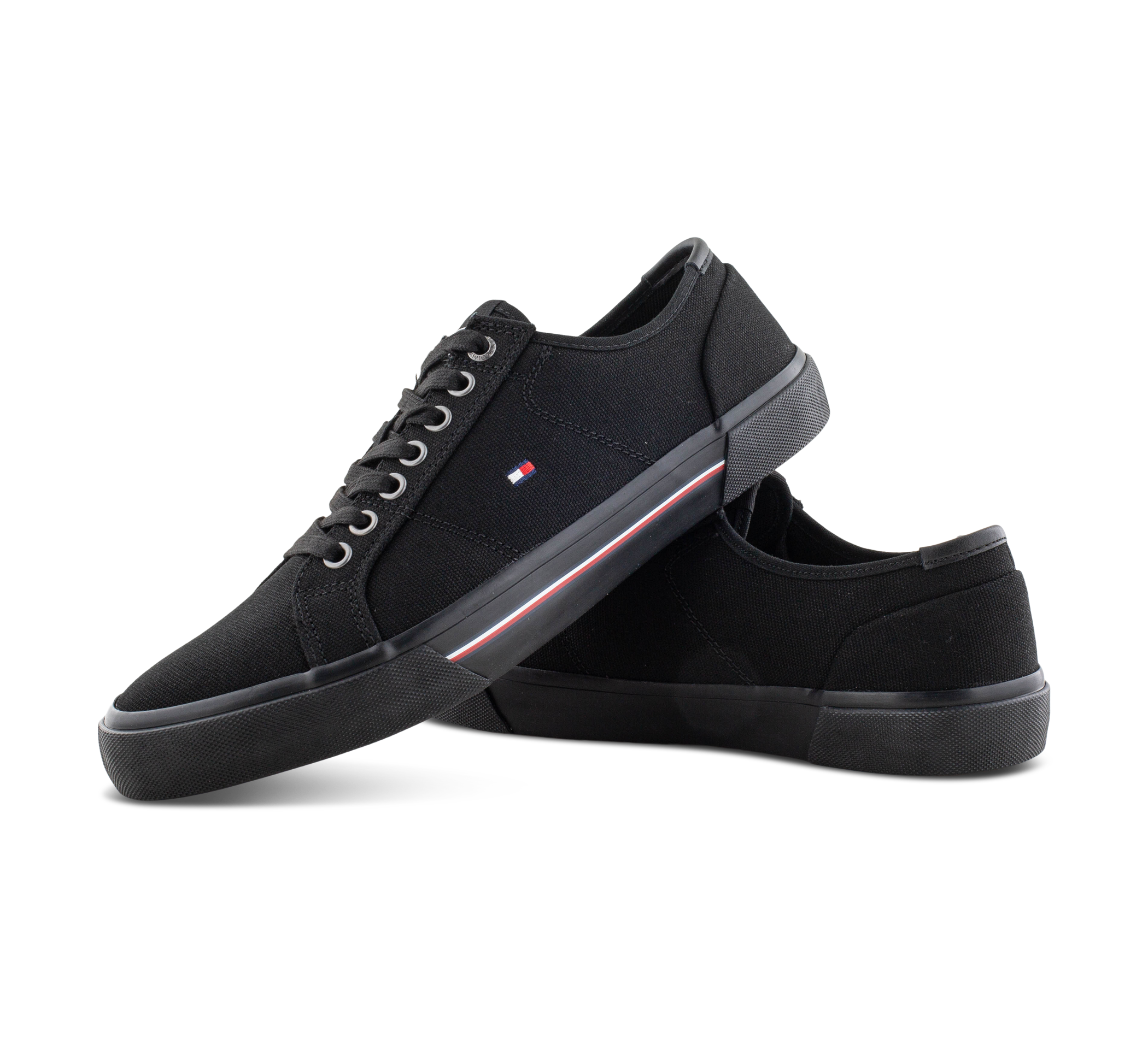 Tommy Hilfiger Core Corporate Canvas Vulc - Sneaker low schwarz