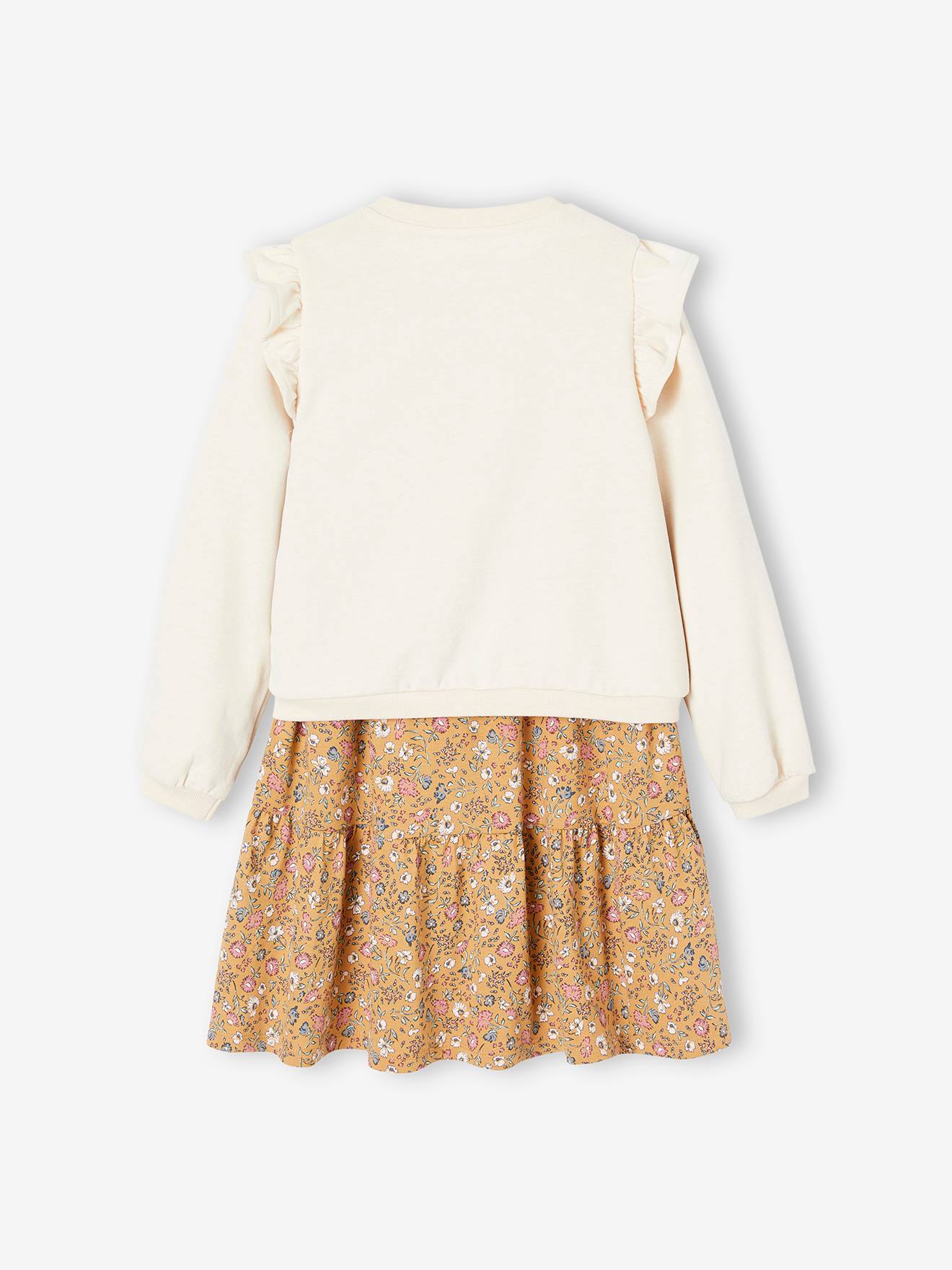 Look da menina: vestido e casaquinho de casaquinho com babados em tons pastel