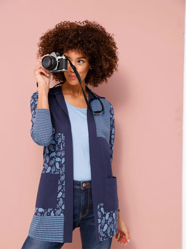 Classic Basics Shirtjacke »Long-Shirtjacke« 1 Stk. tlg.