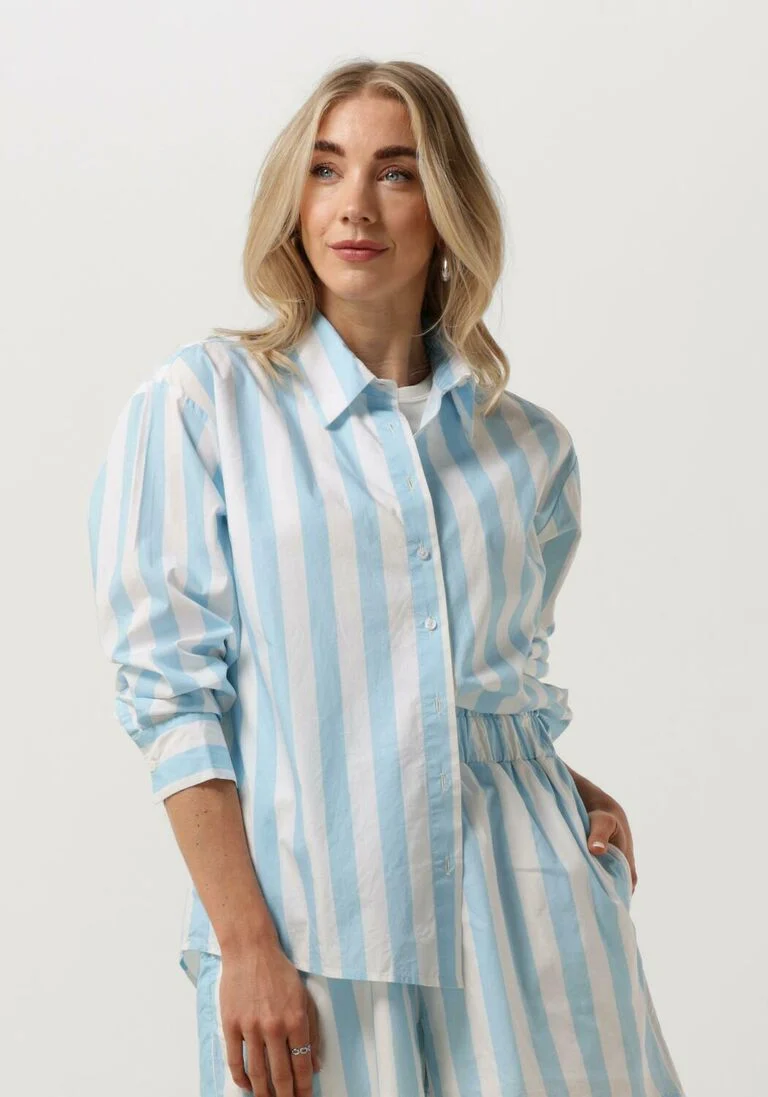 NOTRE-V blauwe notre-v blouse nv-duuk blouse