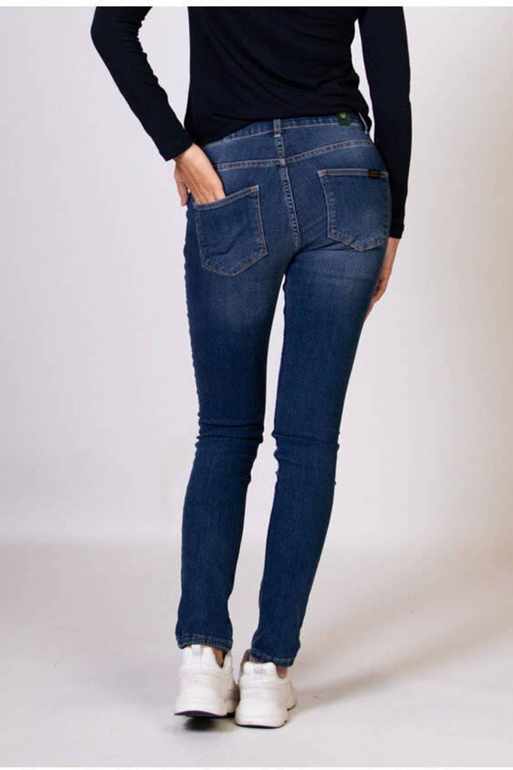 LOVE2WAIT low waist zwangerschaps skinny jeans stone wash