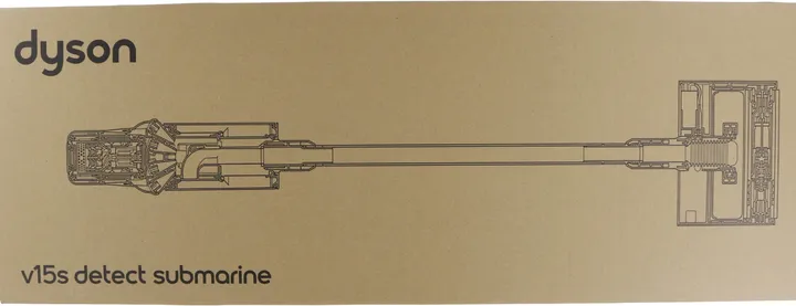 Dyson V15s Detect Submarine - Støvsuger - pind/håndholdt (2-i-1) - uden pose - ledningsfri inkluderet oplader