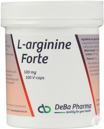 Deba L-Arginine Forte 500mg Gélules Végétales 100