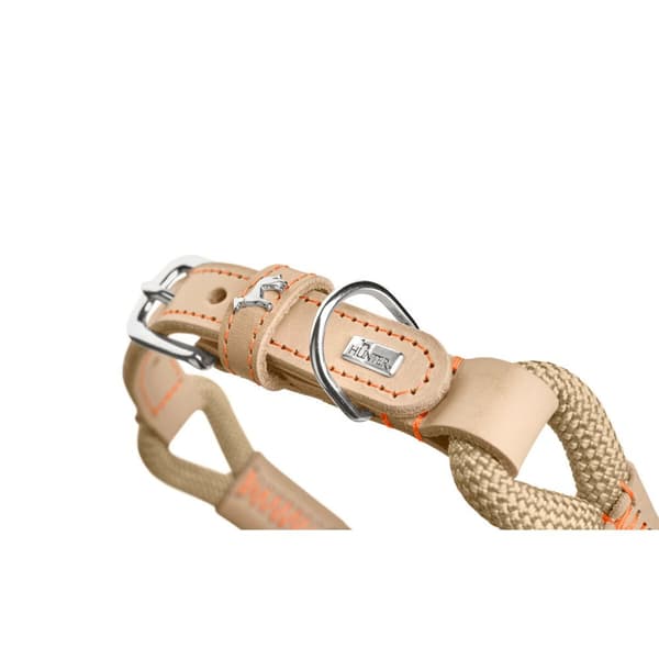 Hundehalsbånd Hunter Malia Beige L 50-59 cm
