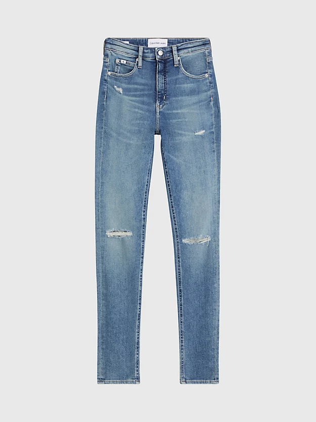 Calça jeans skinny de cintura alta