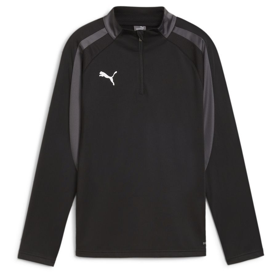 IndividualLIGA 1/4 Zip Top Jr PUMA Black-Shadow Gray